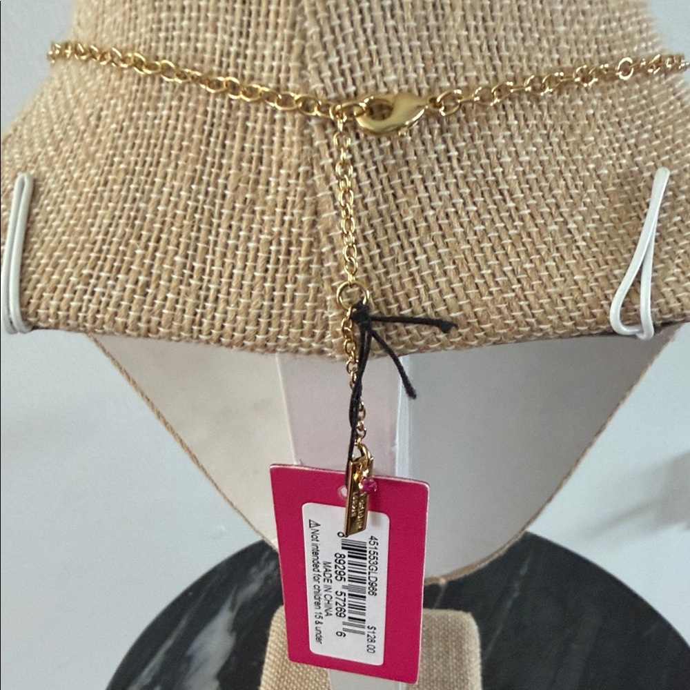 Kurt Geiger- Rainbow Gold Tone Crystal Collar Necklace- NWT - Picture 5 of 10